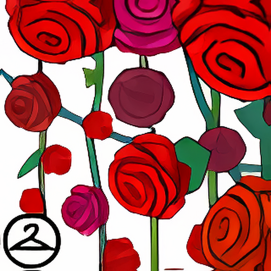 Pixel Habbo Hotel Draping Roses Garland