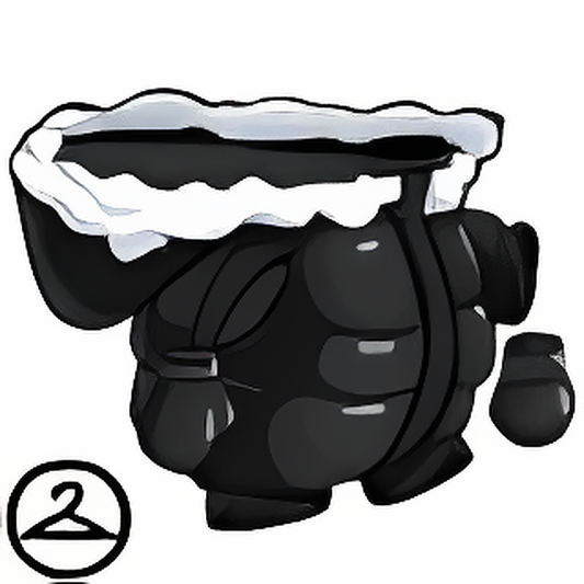 Dyeworks Black: Baby Puffy Winter Onesie