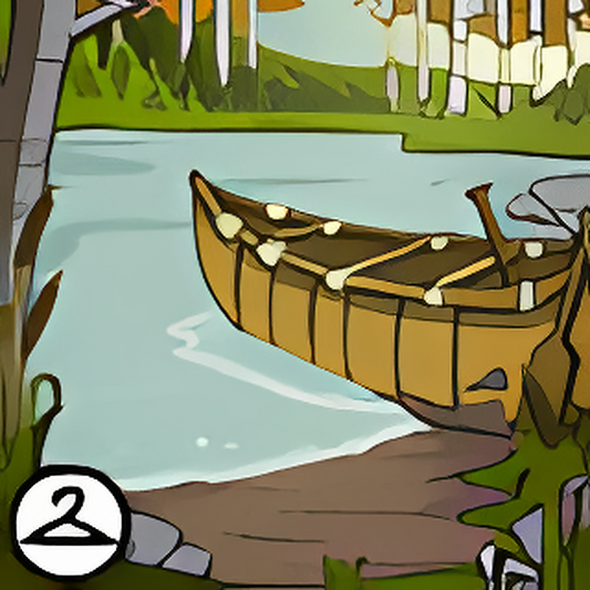 Rustic Canoe Background