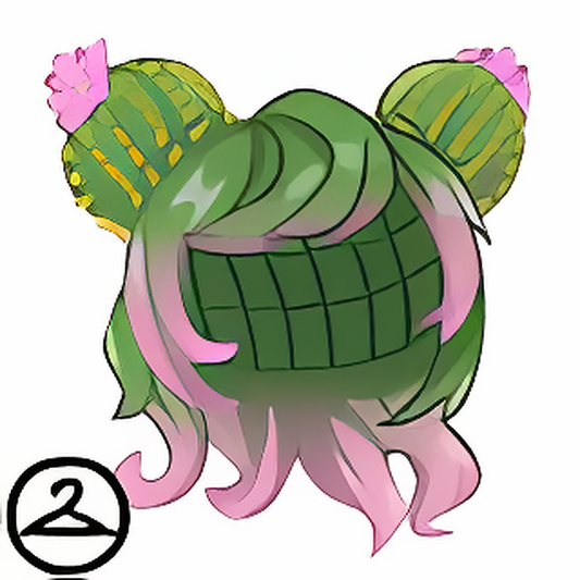 Prickly Cactus Buns Wig
