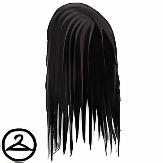 Long Black Spooky Wig