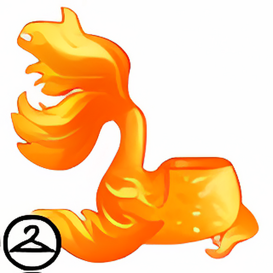 Sparkling Orange Goldy Petpet Tail