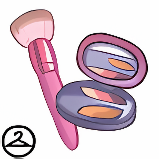 Makeup Palette and Brush Handheld