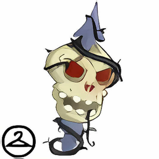 Menacing Skull Staff