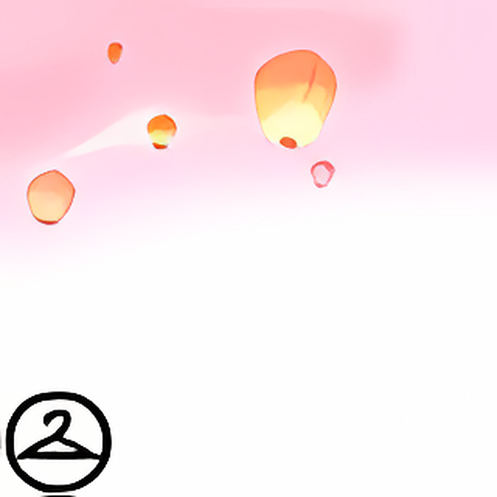 Dyeworks Pink: Shenkuu Lantern Sky Garland