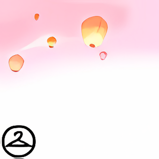Dyeworks Pink: Shenkuu Lantern Sky Garland