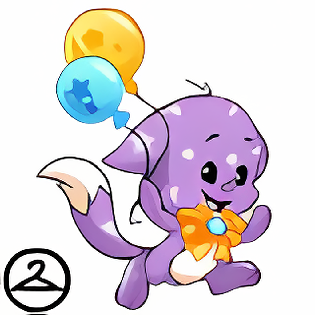 Prismatic Purple: Celebratory Anniversary Kacheek
