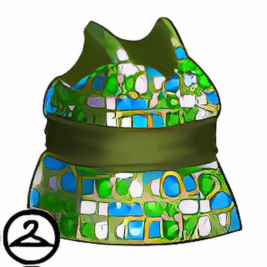 MME21-S2b: Green Crystal Dress