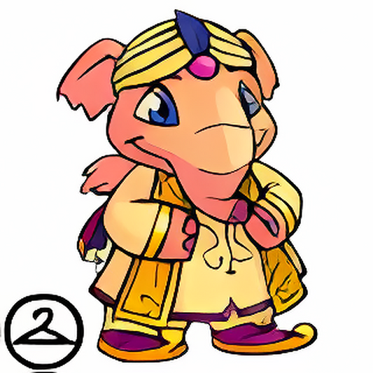 Prismatic Dawn: Nostalgic Royalboy Elephante