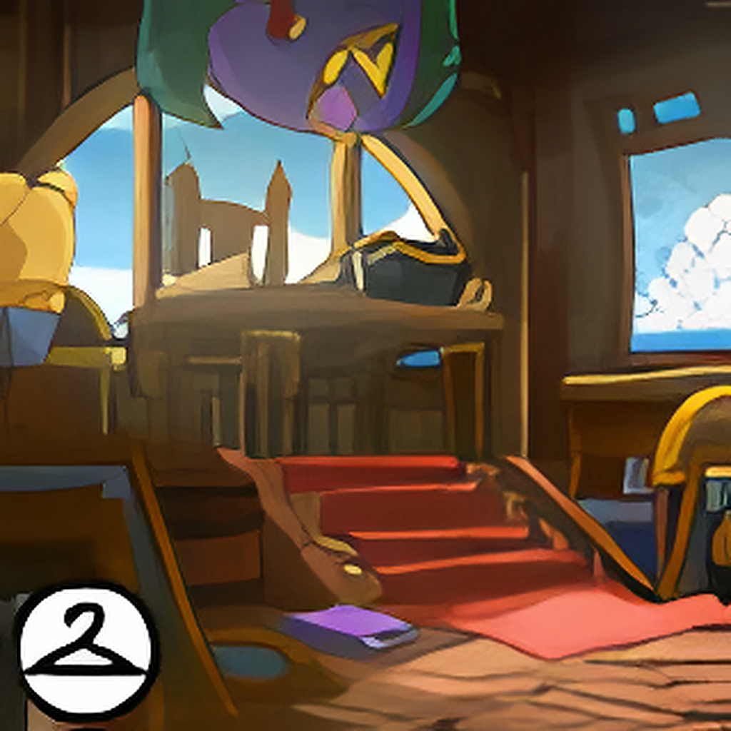 Treasure Hunter Ship Cabin Background