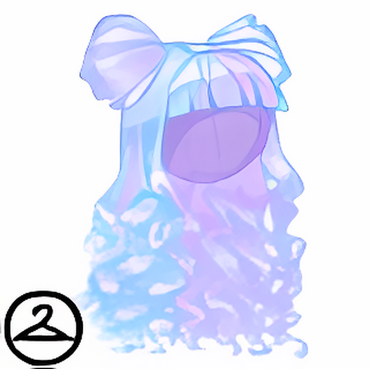 Dyeworks Light Blue: Pastel Buns with Curly Locks Wig