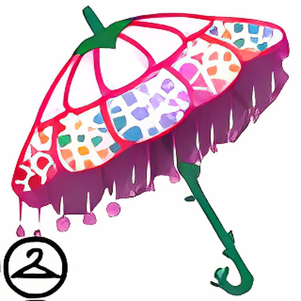 Brightly Coloured Spring Umbrella