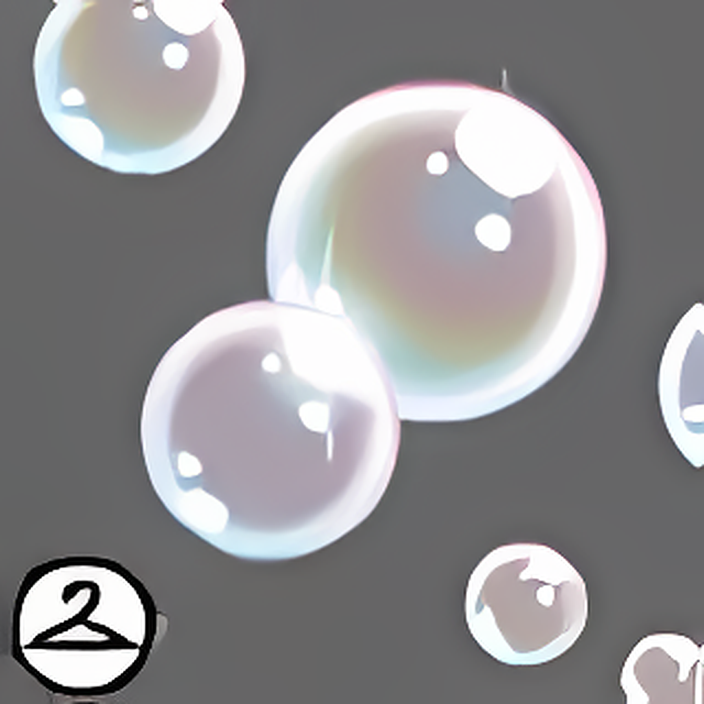 Iridescent Bubble Glass Garland