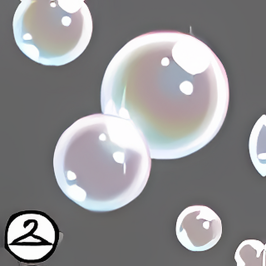 Iridescent Bubble Glass Garland