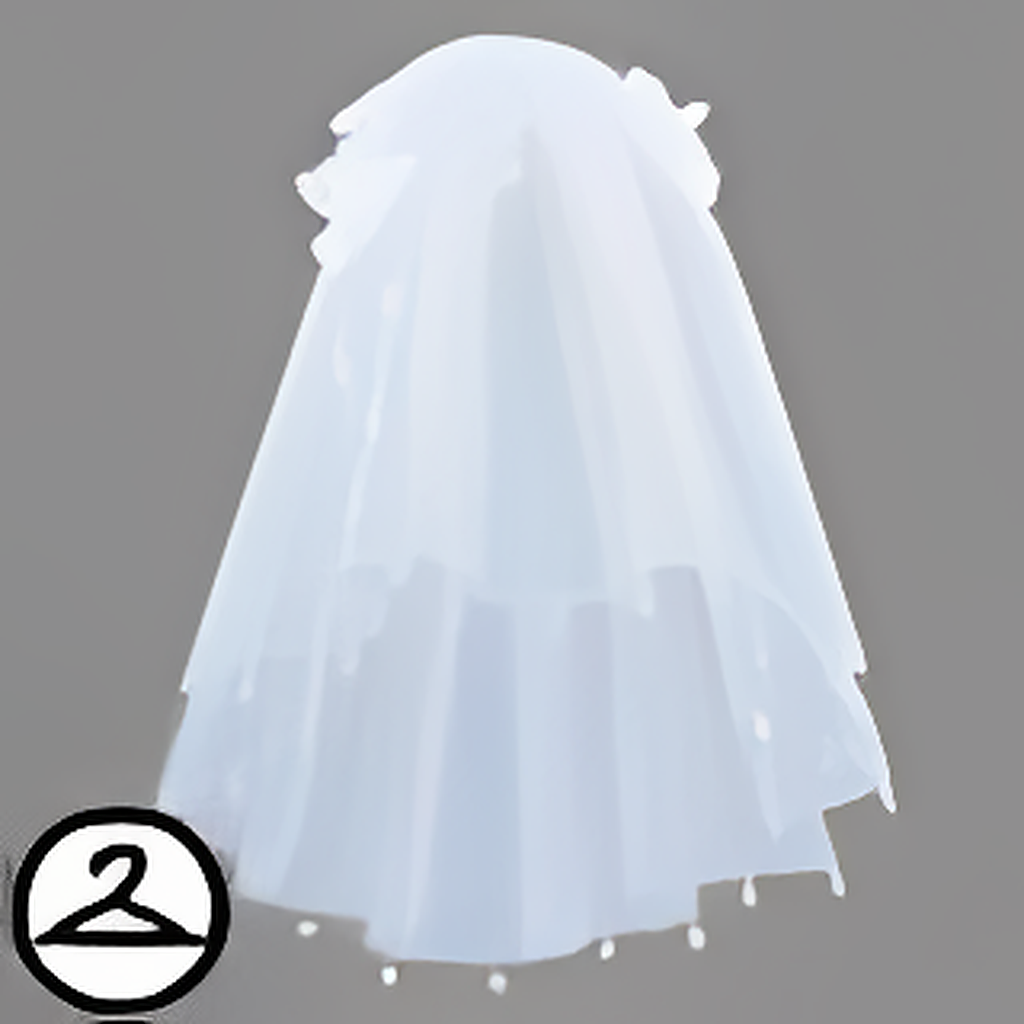 Shimmery Flower Veil