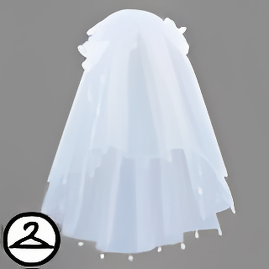 Shimmery Flower Veil