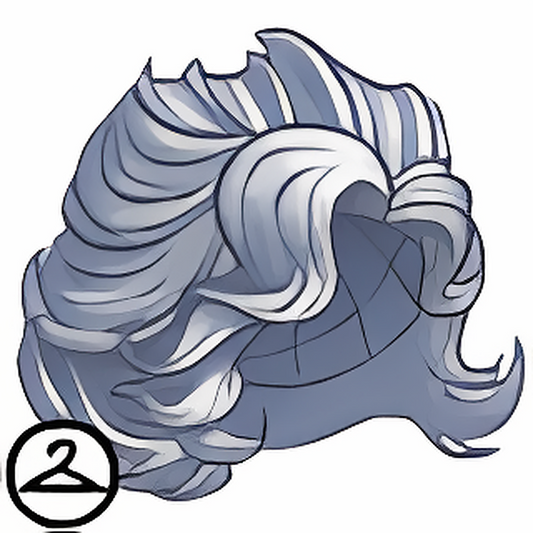 MME10-S5a: Silver Hair Wig