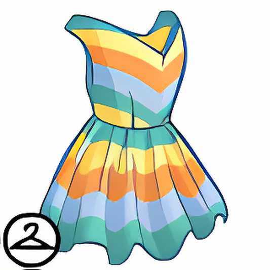 Vibrant Summer Stripes Dress