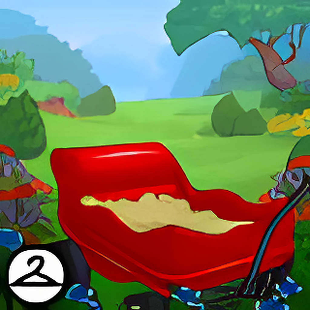 Red Wagon Background