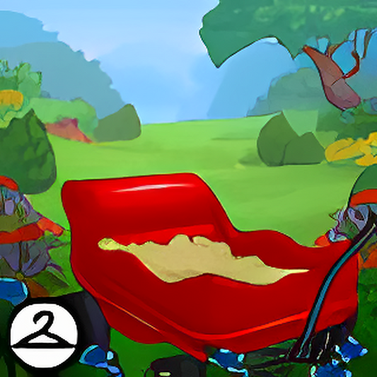 Red Wagon Background