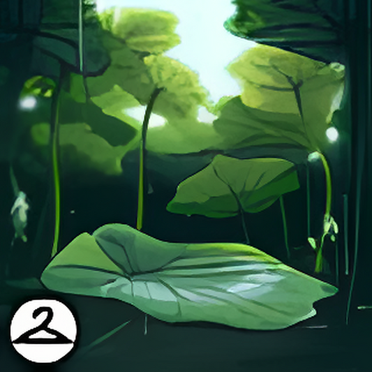 Rainy Lily Pads Background