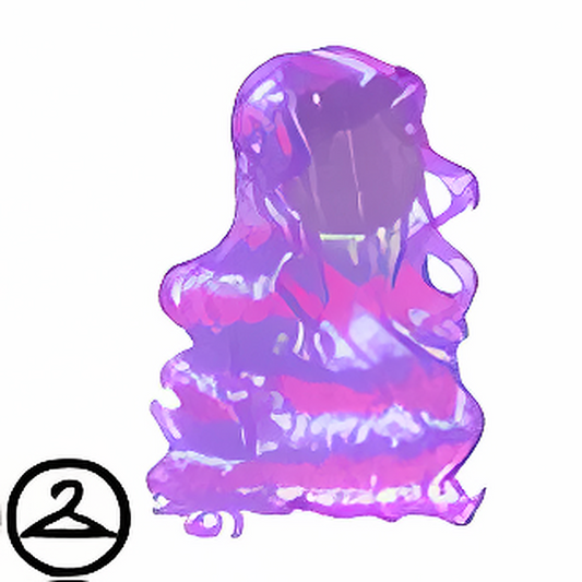 Dyeworks Void Purple: Sparkly Winter Wavy Wig