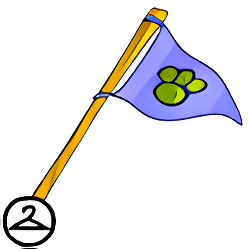 Paw Print Flag