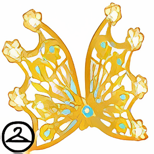 Golden Snowflake Wings