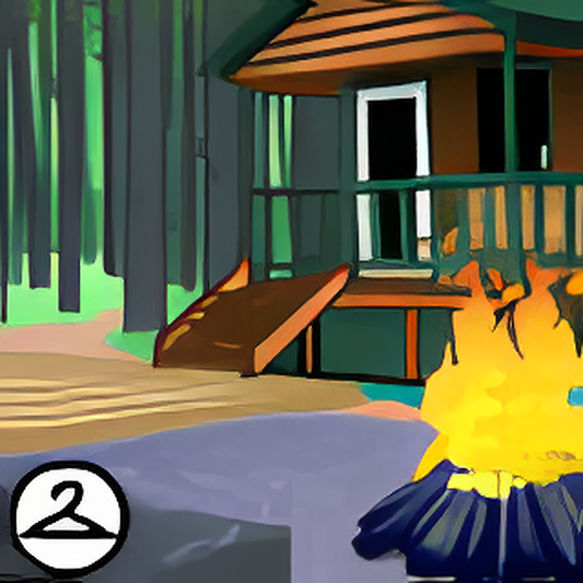 Campground Cabin Background