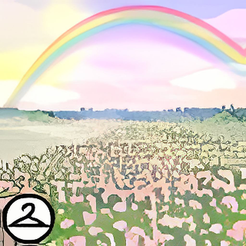Dyeworks Pink: Rainbow Field Background