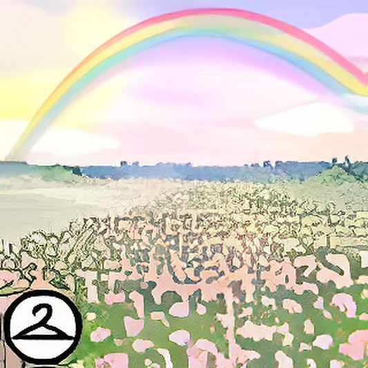 Dyeworks Pink: Rainbow Field Background