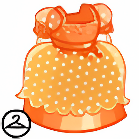 Dyeworks Orange: Baby Polka Dot Dress