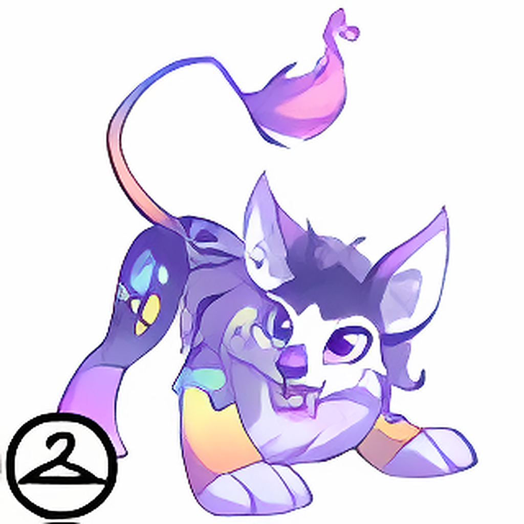 Prismatic Pastel: Adoring Rainbow Varwolf