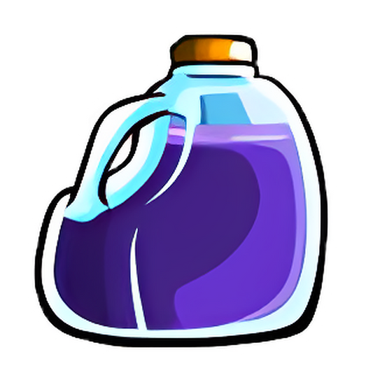 Container of Purple Liquid