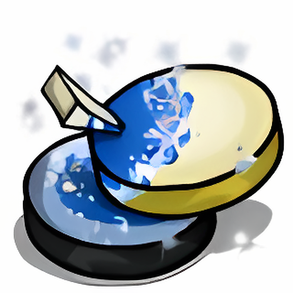 Dyeworks Blue: Shimmery Silver Face Paint