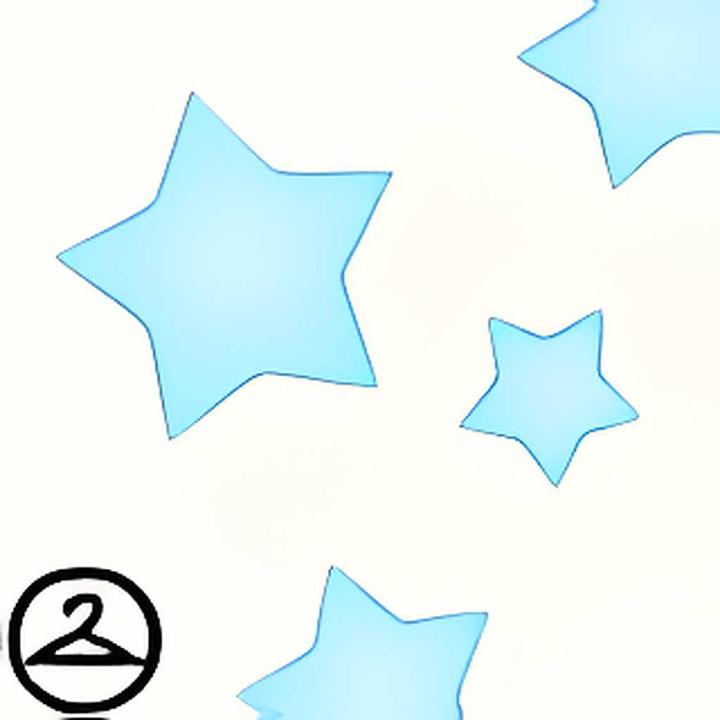 Dyeworks Light Blue: Twinkling Stars Foreground