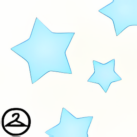 Dyeworks Light Blue: Twinkling Stars Foreground