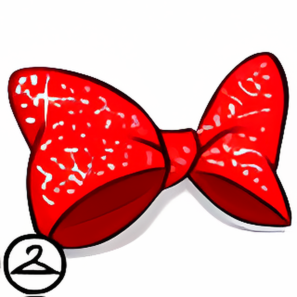 Sparkling Red Hair Bow