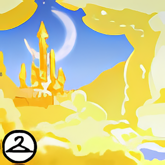 Dyeworks Yellow: Cloud Castle Background