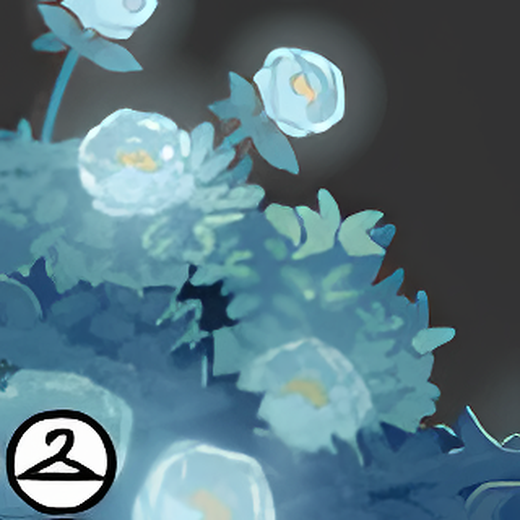 Lush Nighttime Garden Foreground