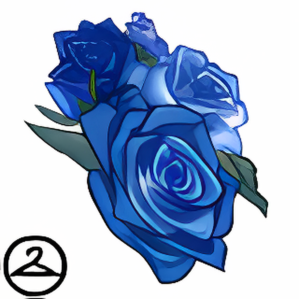 Blue Roses Kougra Eyepatch Wearable