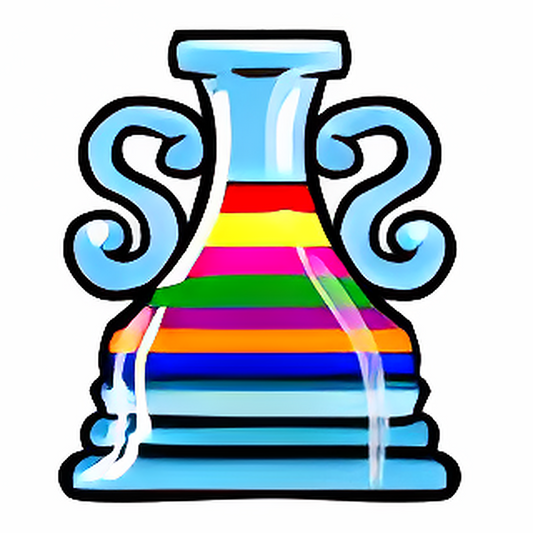 Flask of Rainbow Fountain Water
