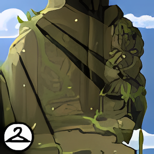 Ancient Mountain Ruins Background
