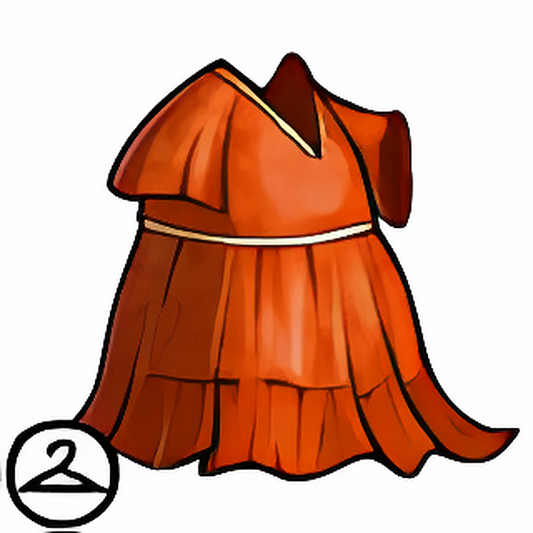 Pumpkin-Printed Frolicking Dress