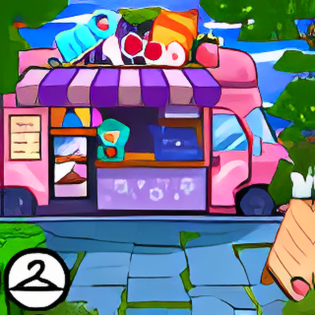 Sweet Treat on Wheels Background
