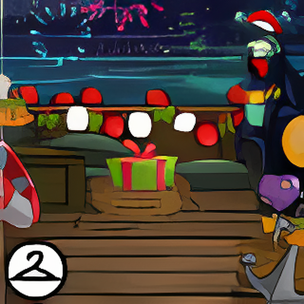 New Years on the SS Primella Background