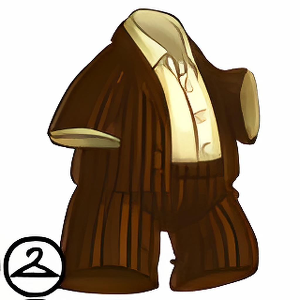 Chocolate Striped Suit