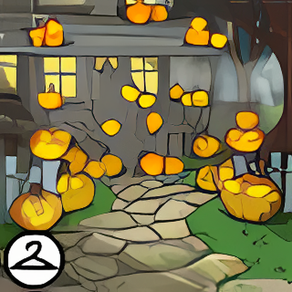 Jack-o-Lantern House Background