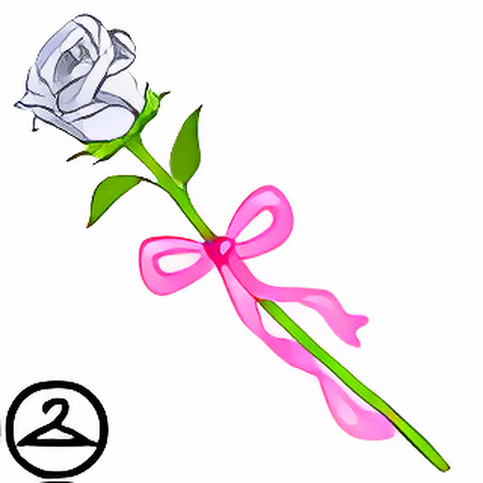 Dyeworks White: The Gift of a Single Rose