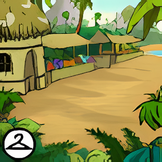 Mystery Island Marketplace Background